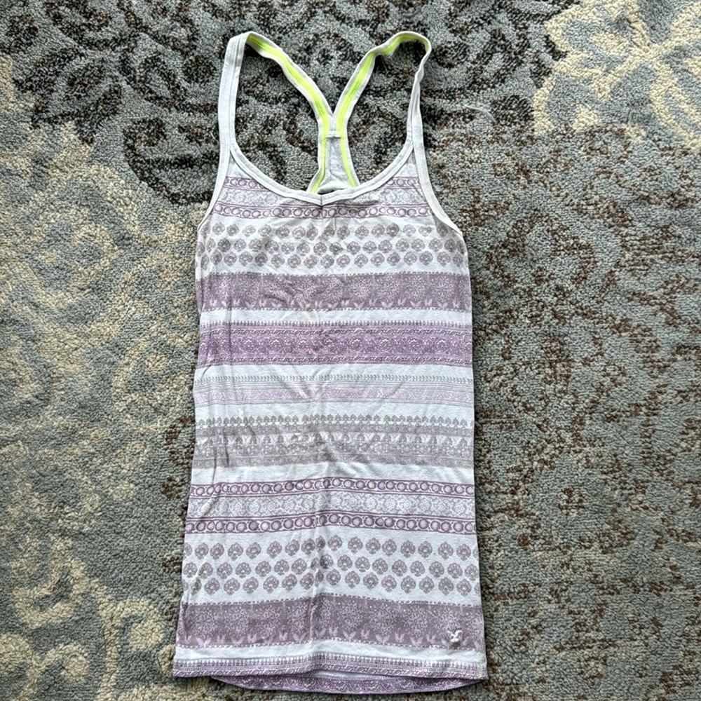 American Eagle Outfitters Racerback Tank Top Mauve Small